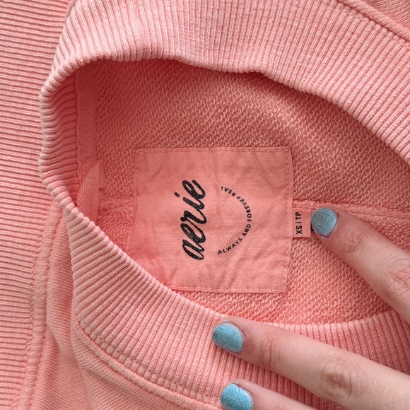 Aerie coral crewneck - Picture 5 of 6